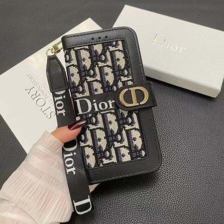 dior ディオール 皮製 アイホン 15 スマホケース