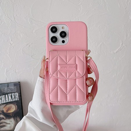 アイフォーン13 スマホケース miumiu風 