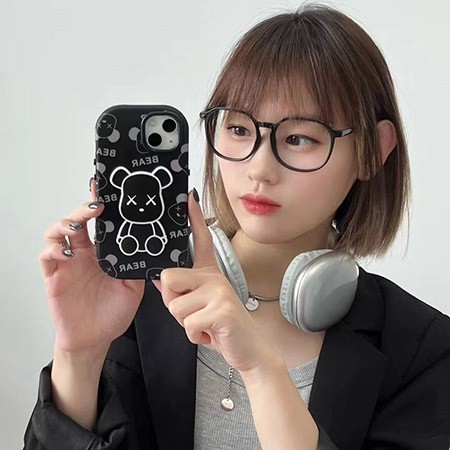 bearbrick風 iphone14プラス 携帯ケース