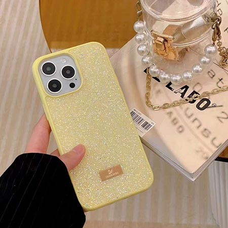 ブランド 携帯ケース アイフォン14プロ swarovski スワロフスキー 
