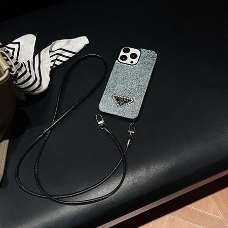 ハイブランド 携帯ケース アイフォン15プロ prada風 小銭入れ