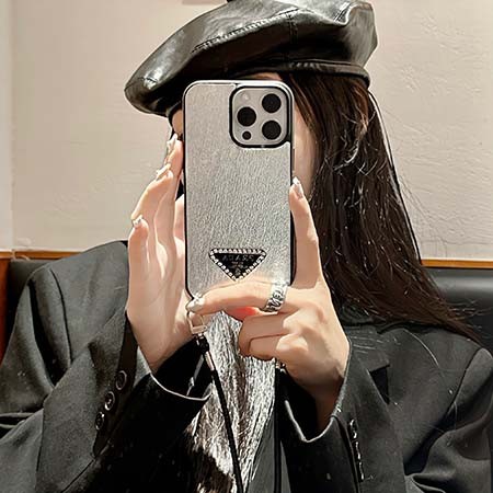 ハイブランド 携帯ケース アイフォン15プロ prada風 小銭入れ