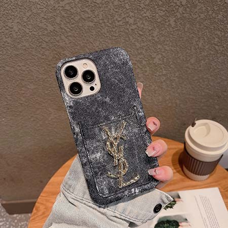 斜めがけ ブランド イヴサンローラン風 アイホン 14plus スマホケース 