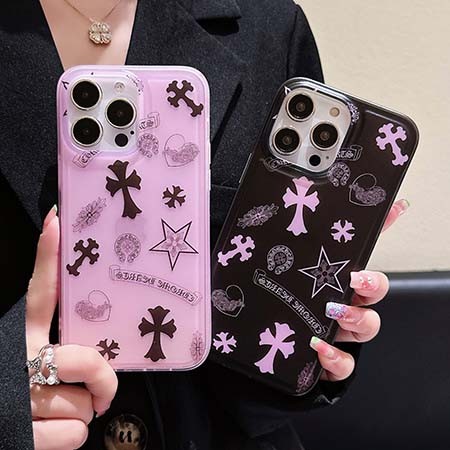iphone15promax 携帯ケース クロームハーツ風 