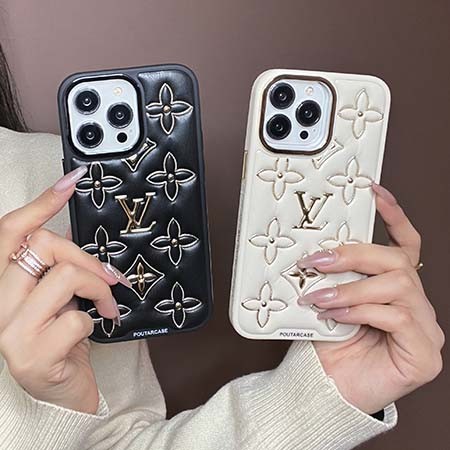 iphone15 ケース ヴィトン風  ストライプ柄