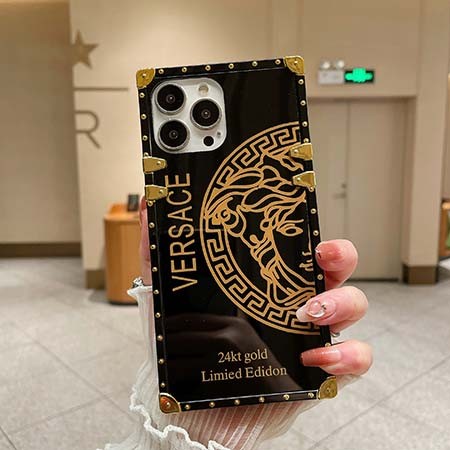 チェック柄 iphone15 ヴェルサーチ ケース 