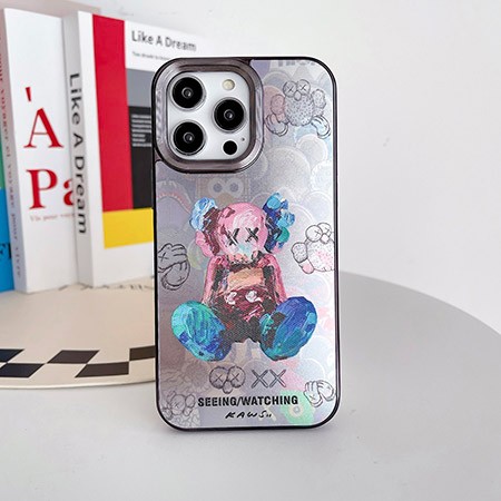 ベアブリック風 アイホン 15プロ スマホケース