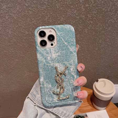 斜めがけ ブランド イヴサンローラン風 アイホン 14plus スマホケース 