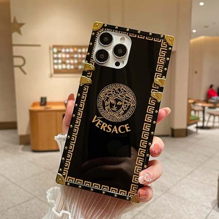 チェック柄 iphone15 ヴェルサーチ ケース 