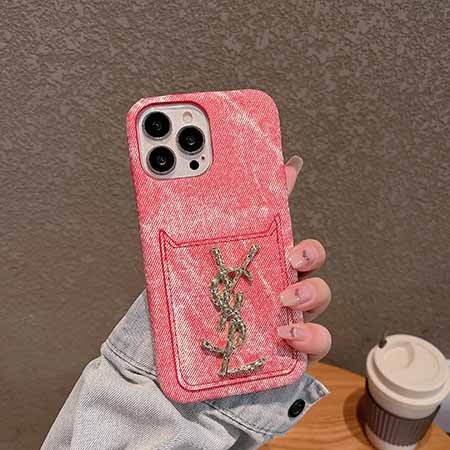 斜めがけ ブランド イヴサンローラン風 アイホン 14plus スマホケース 