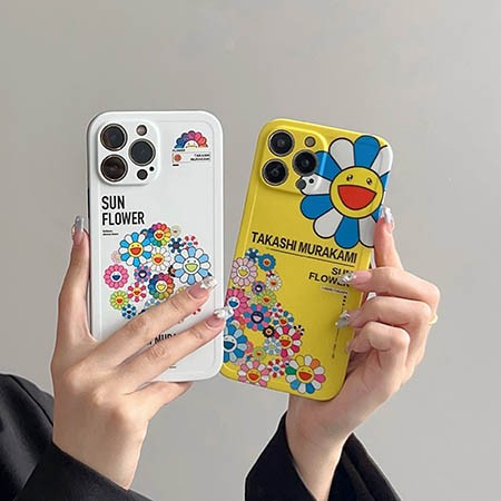 大人気 ハイブランド murakami sunflower アイホン15プラス 携帯ケース 