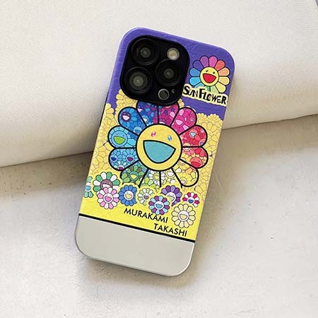 新登場 ハイブランド ケース アイフォン 15プロ max murakami sunflower カイカイキキ 