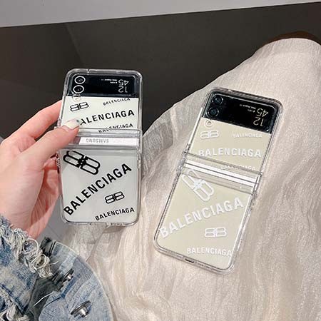 balenciaga風 galaxy ZFlip4 ケース 