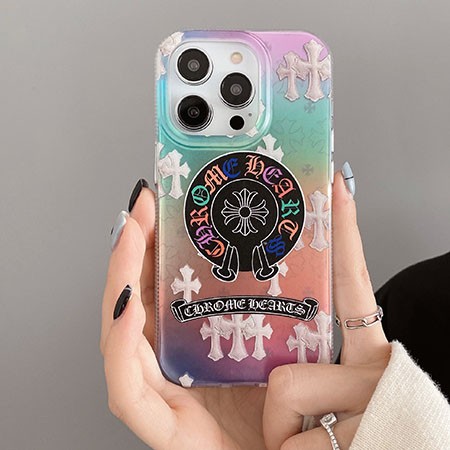 男性 ブランド クロームハーツ風 アイフォーン15 ultra スマホケース 