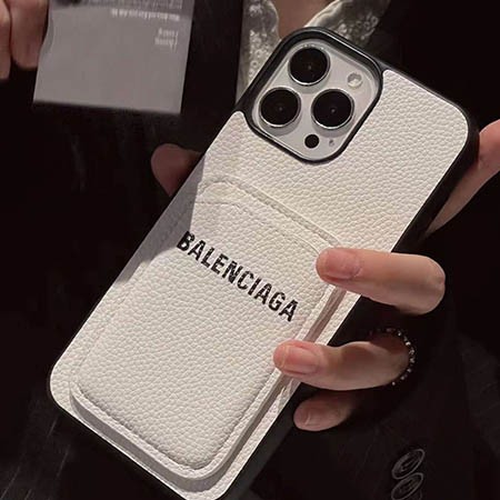 ハイブランド balenciaga風 アイホン12 ケース  マゼンタ