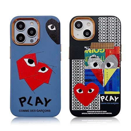 ブランド スマホケース アイフォン 14プラス comme des garçons風 