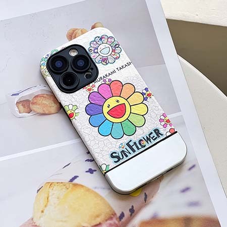 新登場 ハイブランド ケース アイフォン 15プロ max murakami sunflower カイカイキキ 
