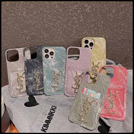 斜めがけ ブランド イヴサンローラン風 アイホン 14plus スマホケース 