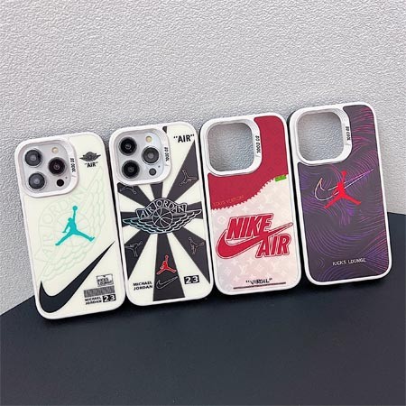 air jordan風 iphone15プロmax ケース  チェーンウォレット