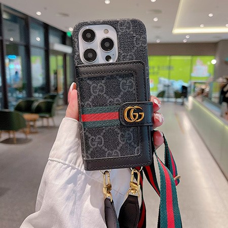 レザー アイフォーン 16 プロ スマホケース gucci風