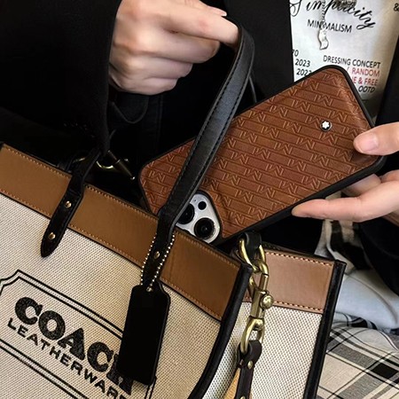 ハイブランド スマホケース iphone15promax montblanc風 