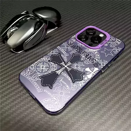 貝殻紋 chrome hearts スマホケース iphone 15pro 