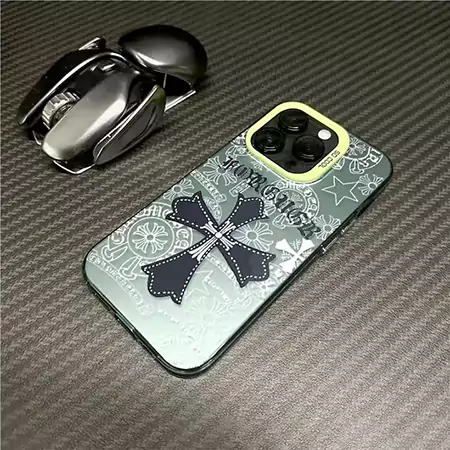 貝殻紋 chrome hearts スマホケース iphone 15pro 