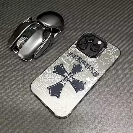 貝殻紋 chrome hearts スマホケース iphone 15pro 