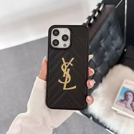 ysl イヴサンローラン アイフォン 16スマホケース メタルロゴ