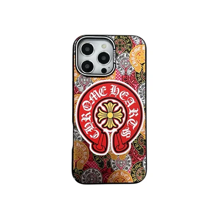 アイフォン 16 スマホケース カラフル chrome hearts