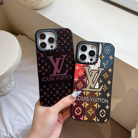iphone17iphone17pro max カバー ルイヴィトン風  シルバー