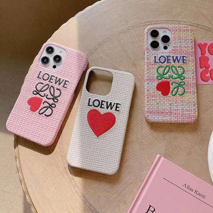 人気 刺繍 iphoneケース 14 ハートマーク