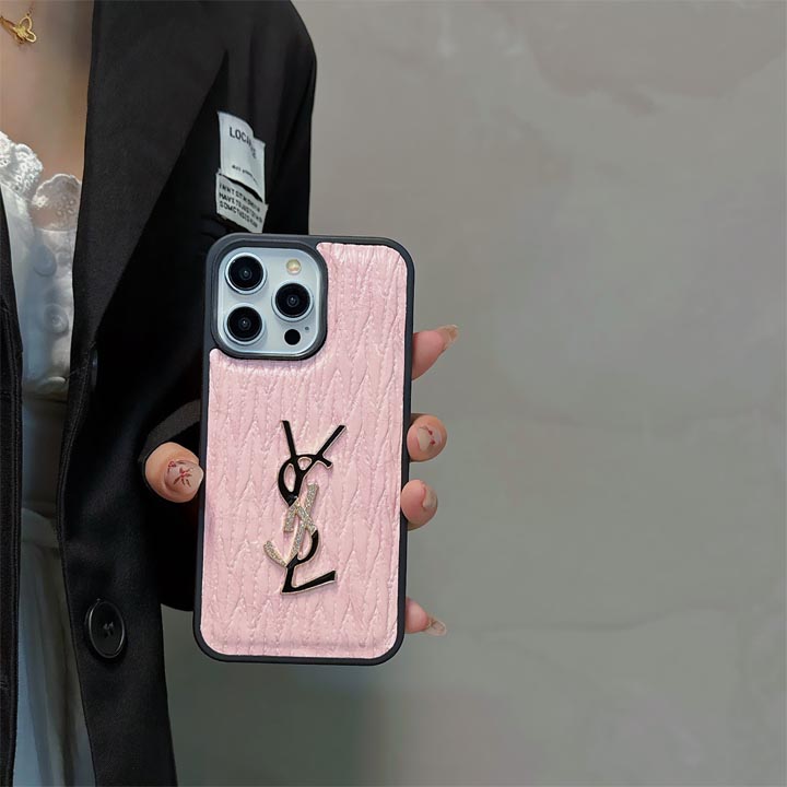 メタルロゴ イヴサンローラン ysl スマホケース