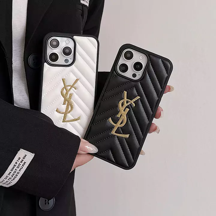 ysl イヴサンローラン アイフォン 16スマホケース メタルロゴ