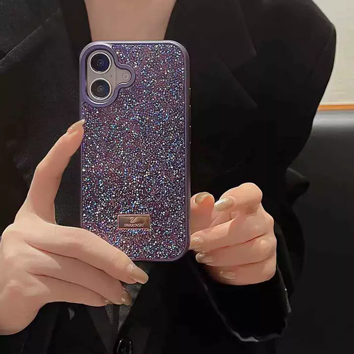 新発売 アイホン 16pro 携帯ケース スワロフスキー swarovski