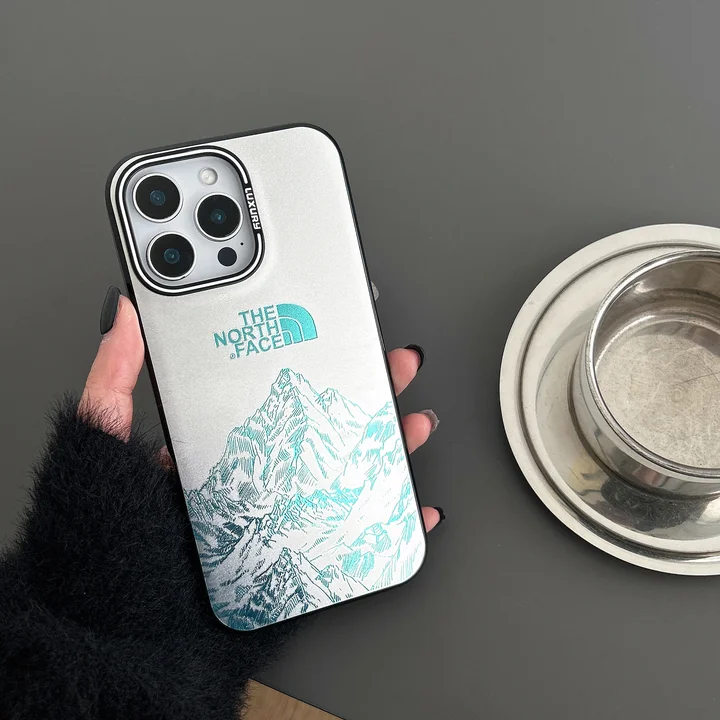 the north face風 iphone 16plus スマホケース 